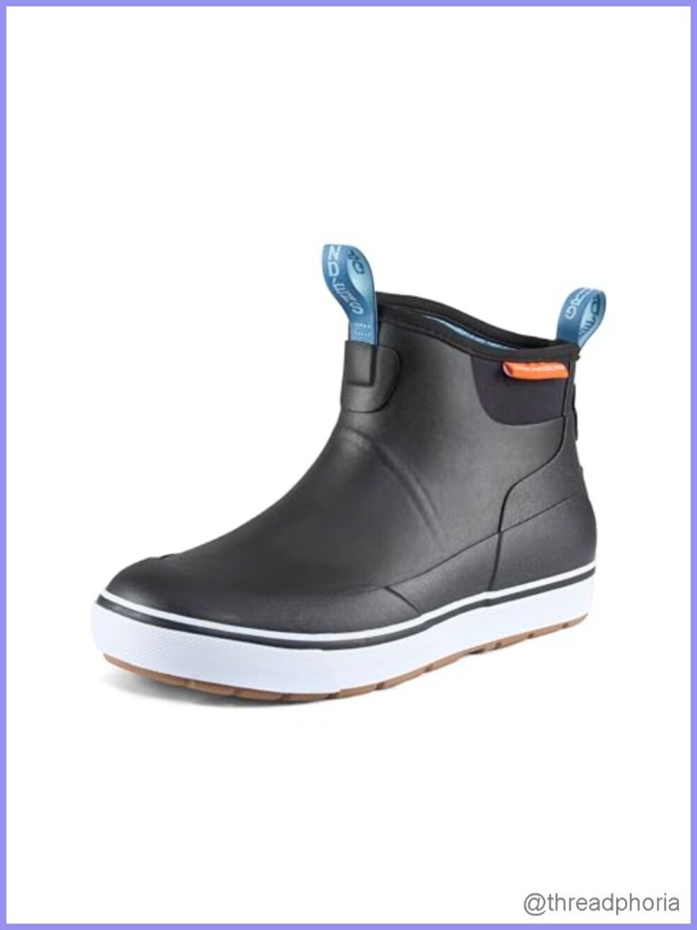 Waterproof Ankle Deck Boot Rain Boot Rubber Round Toe
